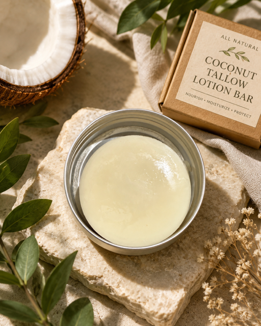 All-Natural Coconut Tallow Lotion Bars
