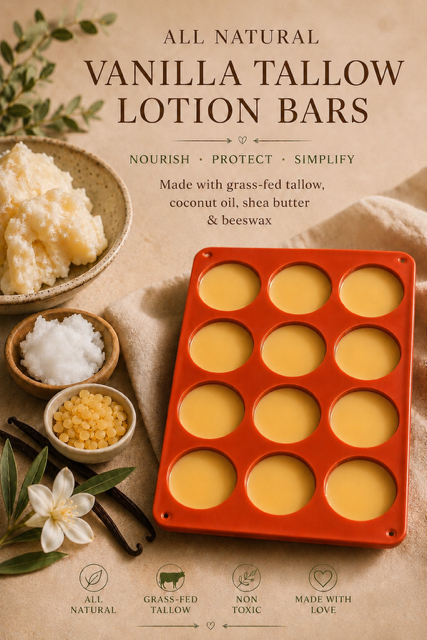 Nourishing Vanilla Tallow Lotion Bars